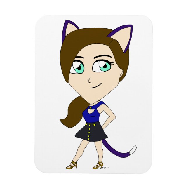 Íman catgirl chibi (Vertical)