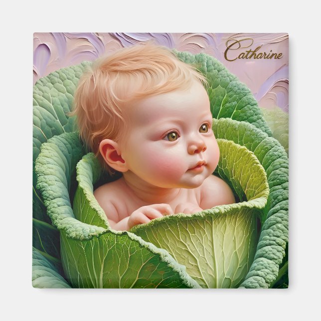 Íman CATHARINE ~ No Ímã ~ Patch do Couve (Frente)