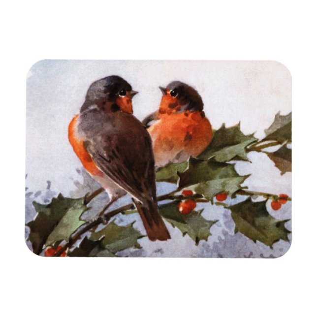 Íman Catherine Klein: Robins sobre Holly (Horizontal)