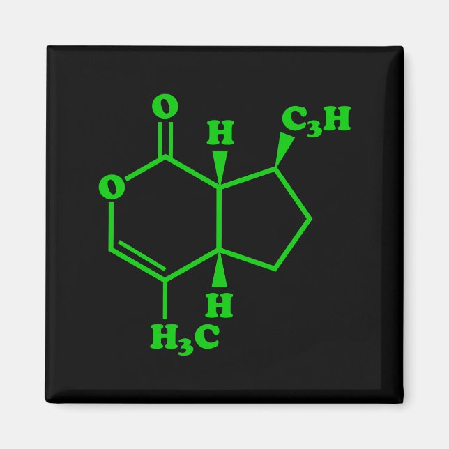 Íman Catnip Nepetalactona Fórmula Química Molecular (Frente)