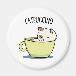 Íman Catpuccino Gato De Gatinho Engraçado Na Taça