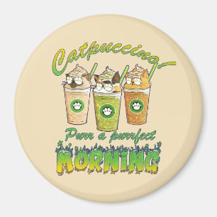 Íman Catpuccino - Purr a Purfect Morning Gato Cinto