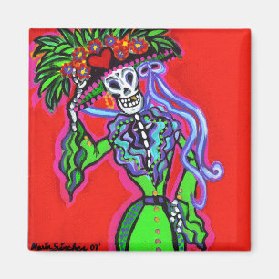 Íman Catrina Corazon Verde