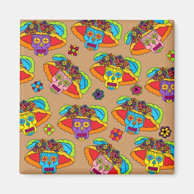 Íman Catrina Sugar Skull (Frente)