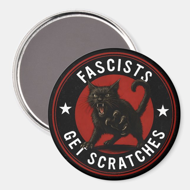 Íman Cats Against Fascists (Front/Back)