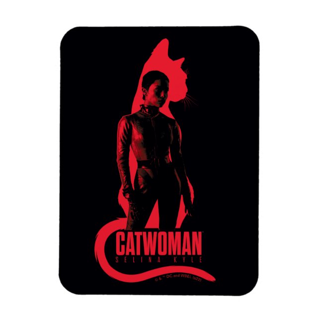 Íman CatWomen Selina Kyle Cat Silhouette (Vertical)