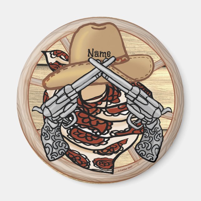 Íman Caubói do Oeste do Texas (Frente)