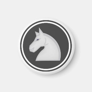 Íman Cavaleiro branco de parte de xadrez