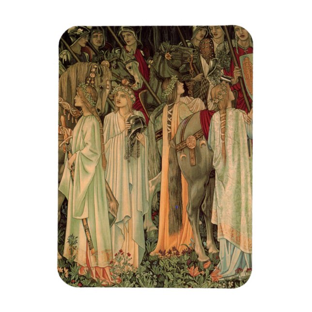 Íman Cavaleiros medievais da Mesa redonda (Vertical)