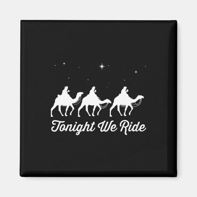 Íman Cavalgamos Esta Noite Camelo Cristão De Natal  (Frente)