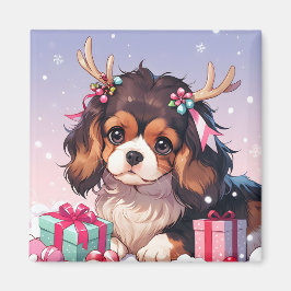 Íman Cavalier King Charles Pastel presentes de Natal
