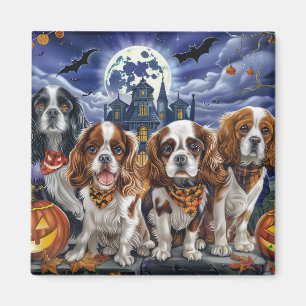 Íman Cavalier King Charles Spaniel Halloween Spooky