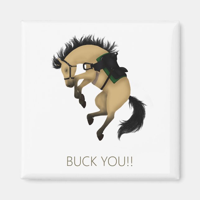 Íman Cavalinho Buckskin Engraçado! (Frente)