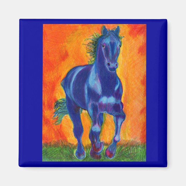 Íman Cavalo Azul Brilliano (Frente)