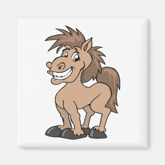 Íman Cavalo Bobo de Cartoon Sorridente