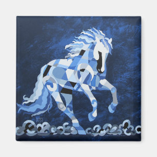 Íman Cavalo branco no luar