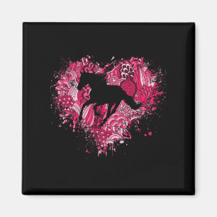 Íman Cavalo Cavaleiro Equestre Amor Raparigas Cavaleira