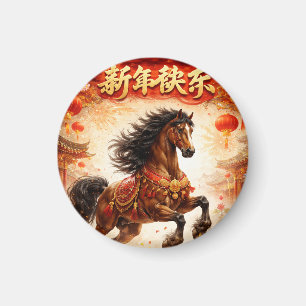 Íman Cavalo chinês, amantes de cavalos
