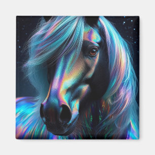 Íman Cavalo com Características Iridescentes