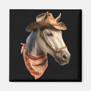 Íman Cavalo Cowboy Equestre Montando Gráfico Engraçado
