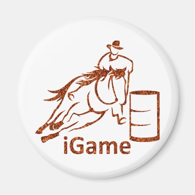 Íman Cavalo de Corrida de Barrel de iGame (Frente)