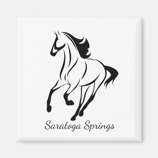 Íman Cavalo de Corrida de Primaveras Saratoga (Frente)