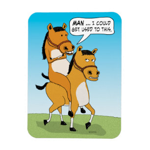 Íman Cavalo de equitação engraçado