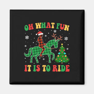 Íman Cavalo De Groovy Oh Que Divertido É Andar De Natal