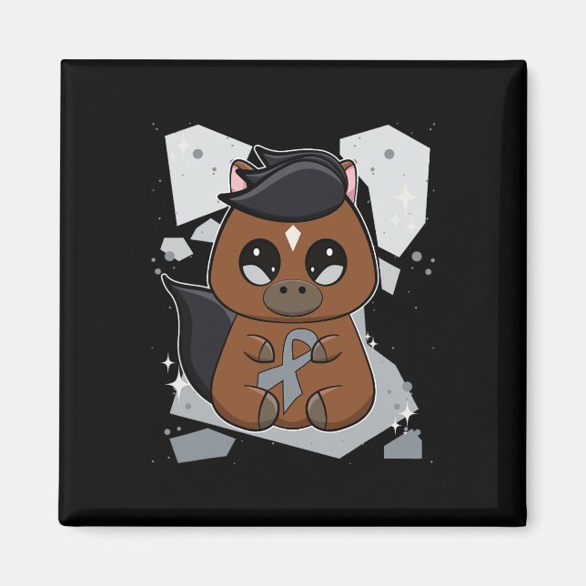 Íman Cavalo de raça pura com dislexia mundial de fita e (Frente)