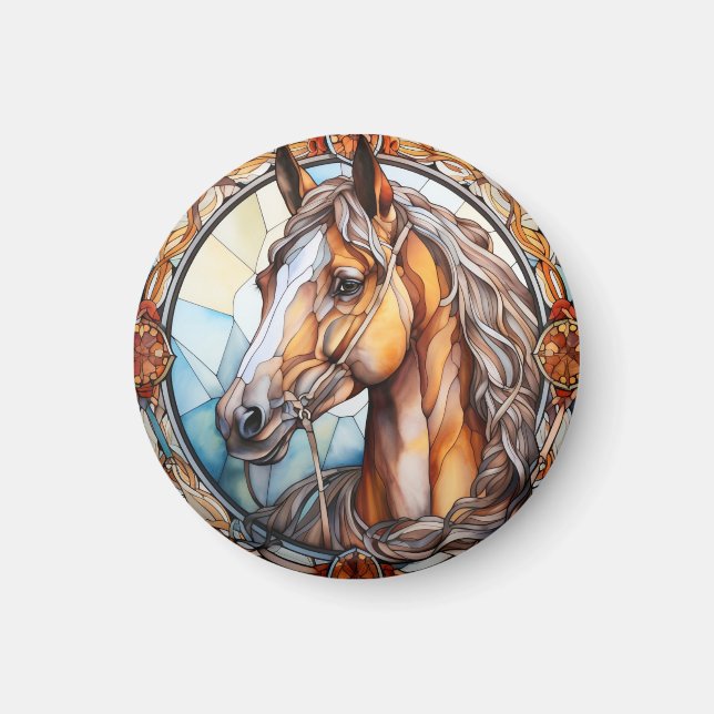 Íman cavalo de vidro (Frente)