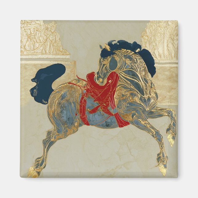 Íman Cavalo Dourado Imperial (Frente)