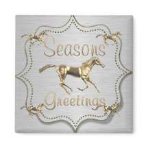 Cavalo Dourado Ocidental No Feriado De Prata