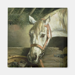 Íman Cavalo e gatinhos, 1890