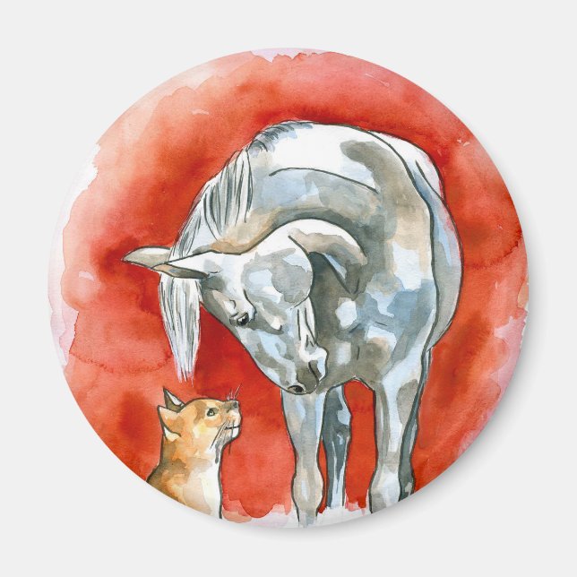 Íman Cavalo e Gato (Frente)