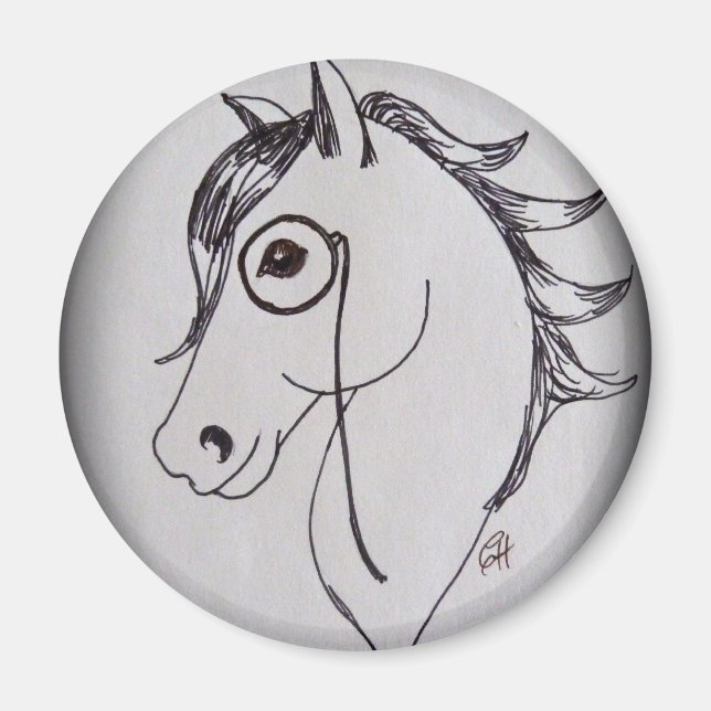 Íman Cavalo e monóculo (Frente)