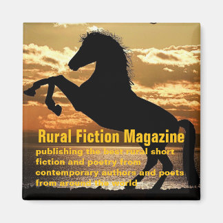 Íman Cavalo e pôr do sol da Revista de Ficção Rural