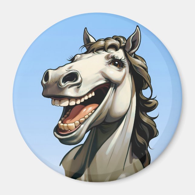 Íman cavalo engraçado (Frente)