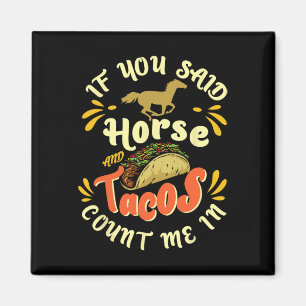 Íman Cavalo Engraçado E Tacos Me Contam Em - Horseck Ri