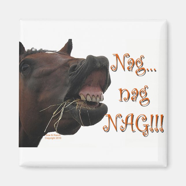Íman Cavalo Engraçado: Nag, nag, nag (Frente)