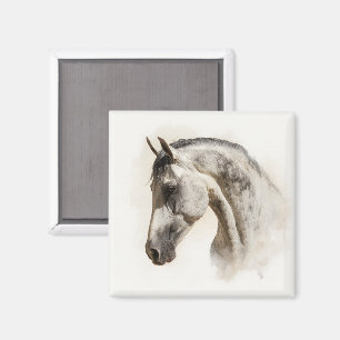 Íman Cavalo Lusitano Equestre Moderno Elegante