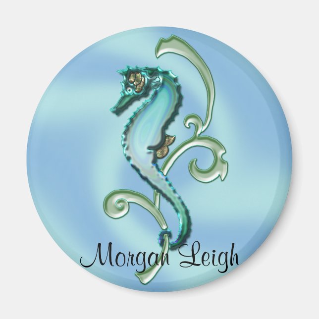 Íman Cavalo-marinho na alga (Frente)