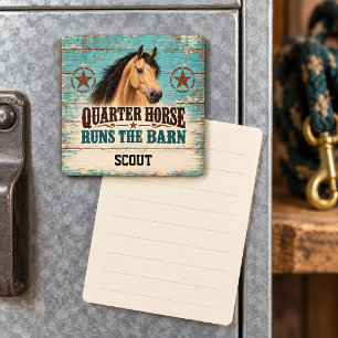 Íman Cavalo Quarto de Milha Buckskin Comanda o Celeiro
