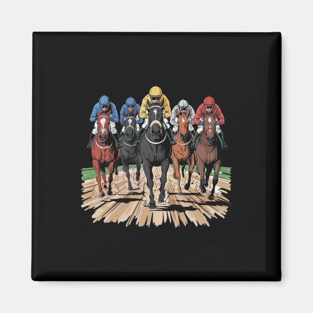 Íman Cavalo Racing Jockey Der (Frente)