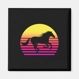 Íman Cavalo Retro 80s Cavalo Presente Cavalo Cavalo Anc