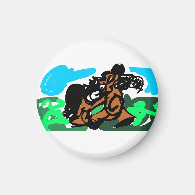 Íman Cavalo selvagem  (Frente)