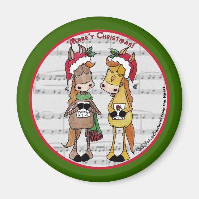 Íman Cavalos Carineiros - 'Mare'y Christmas (Frente)