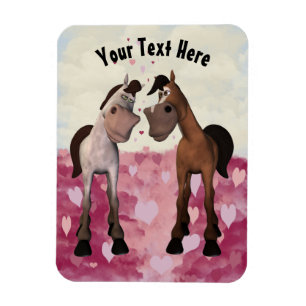 Íman Cavalos de Cartoon Personalizáveis