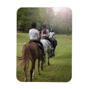 Íman Cavalos de equitação das meninas