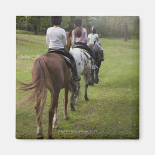 Íman Cavalos de equitação das meninas