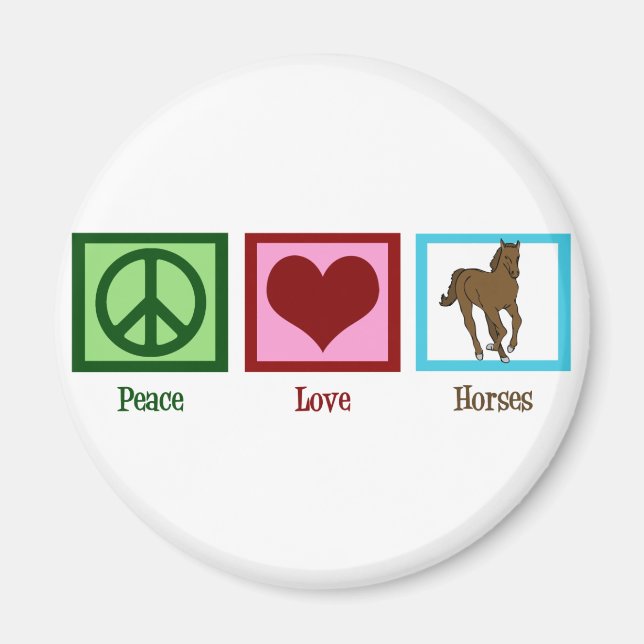 Íman Cavalos de Paz e Amor (Frente)